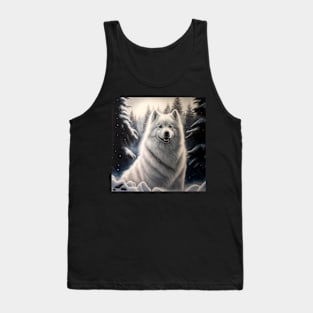 Samoyed In Winter Wonderland Tank Top